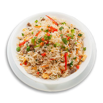 122. Fried rice with mixed meat and chilli