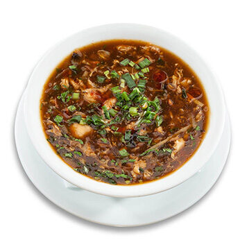 26. HOT AND SOUR SOUP WITH PRAWN
