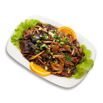 98. BEEF WITH MUSHROOMS AND BAMBOO SHOOTS