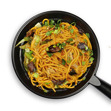 151. LO MEIN NOODLES WITH MUSHROOMS
