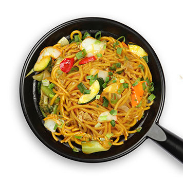152. LO MEIN NOODLES WITH VEGETABLES